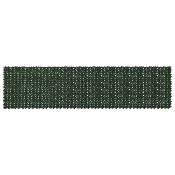 Завеса за балкон с листа Тъмнозелено 600 x 150 cm