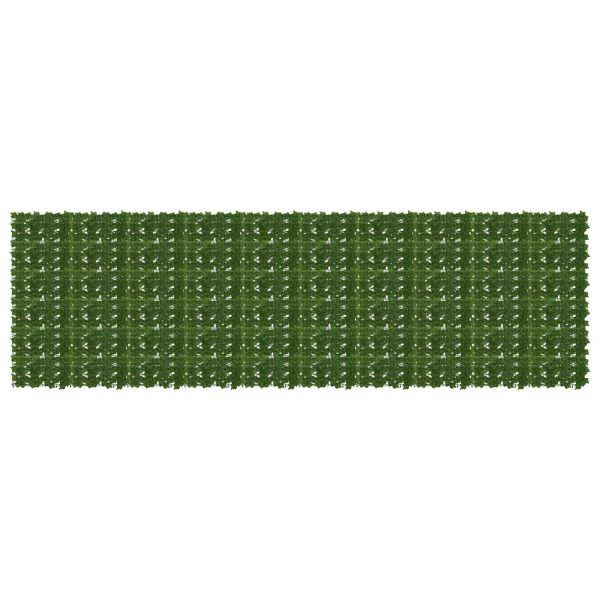 Завеса за балкон с листа Зелено 500 x 150 cm Полиестер и тъкан