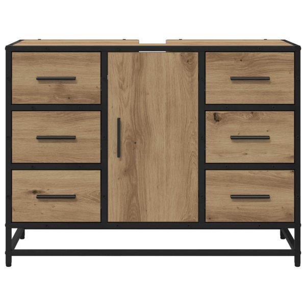 Шкаф за баня с чекмедже Дъб 80 x 33 x 60 см Инженерно дърво