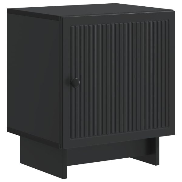 Нощен шкаф Черно 43 x 34,5 x 50 см Инженерна дървесина