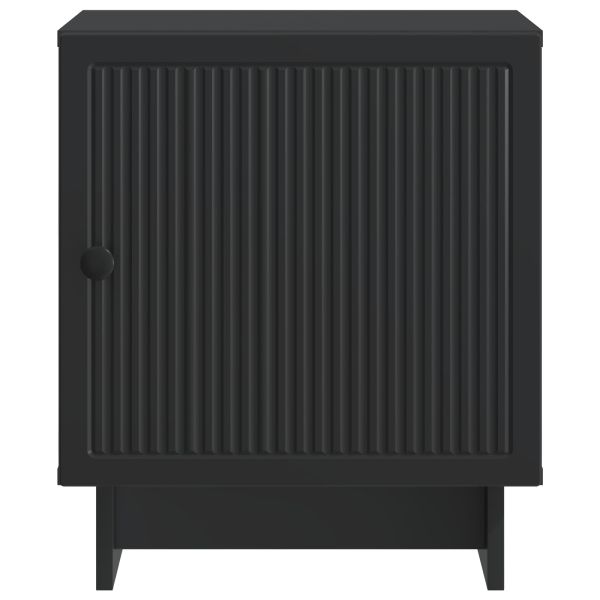 Нощен шкаф 2 pcs Черно 43 x 34,5 x 50 см Инженерна дървесина