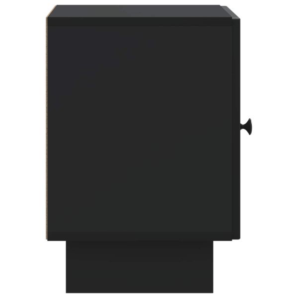 Нощен шкаф 2 pcs Черно 43 x 34,5 x 50 см Инженерна дървесина
