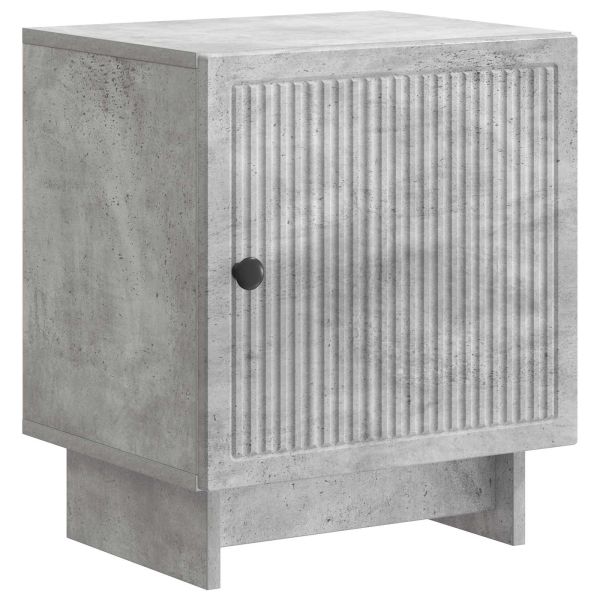 Нощен шкаф Бетонно сиво 43 x 34,5 x 50 см Инженерна дървесина