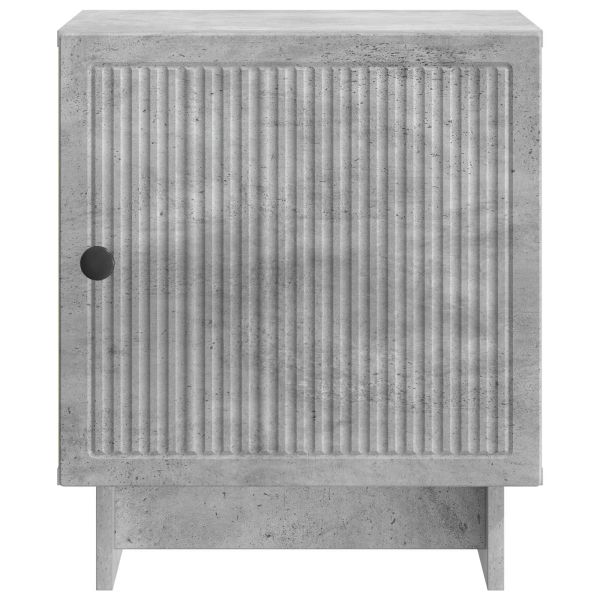Нощен шкаф Бетонно сиво 43 x 34,5 x 50 см Инженерна дървесина