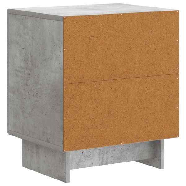 Нощен шкаф Бетонно сиво 43 x 34,5 x 50 см Инженерна дървесина