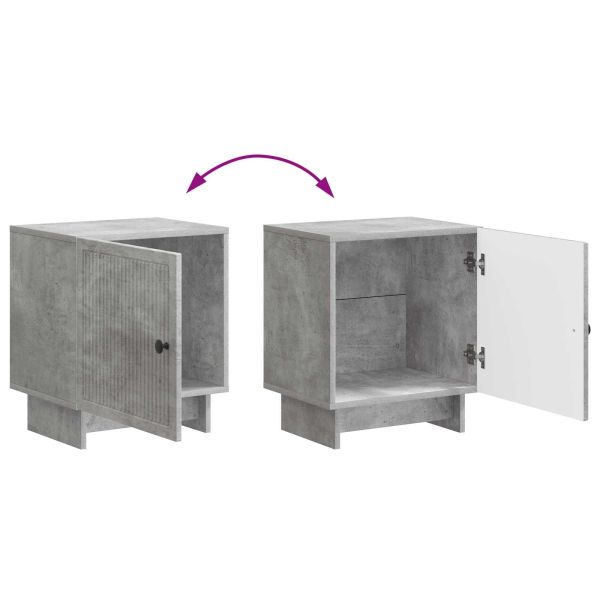 Нощен шкаф 2 pcs Бетонно сиво 43 x 34,5 x 50 см