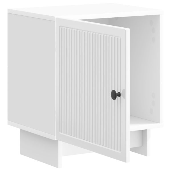Нощен шкаф 2 pcs Бял гланц 43 x 34,5 x 50 см