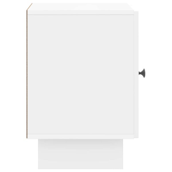 Нощен шкаф 2 pcs Бял гланц 43 x 34,5 x 50 см