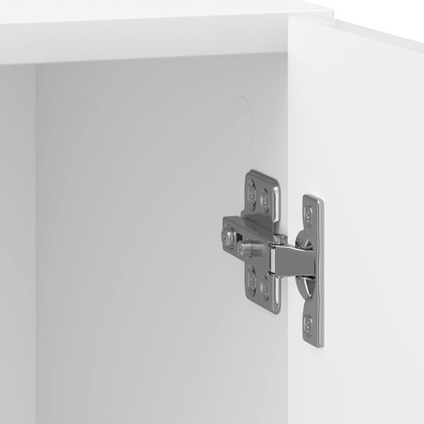 Нощен шкаф 2 pcs Бял гланц 43 x 34,5 x 50 см
