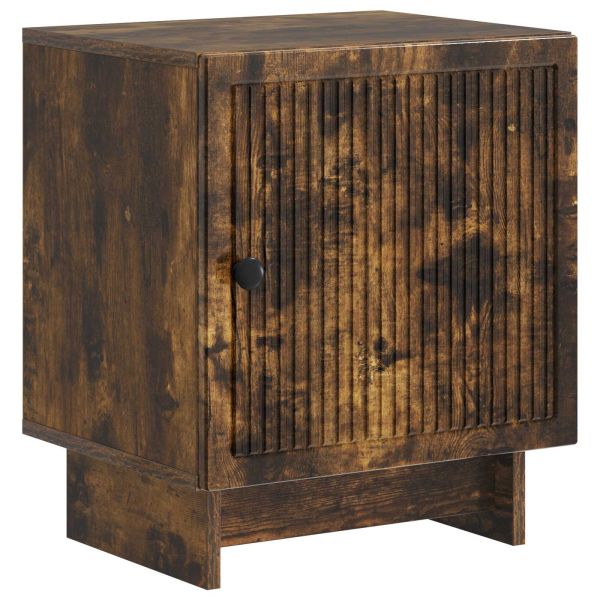 Нощен шкаф Опушен дъб 43 x 34,5 x 50 см Инженерна дървесина