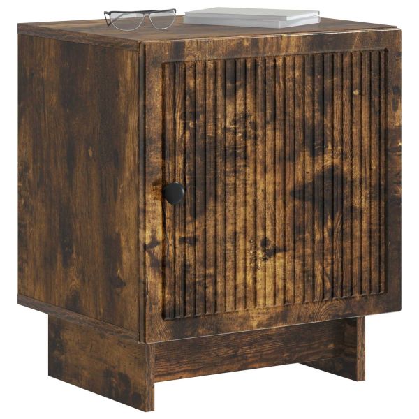 Нощен шкаф 2 pcs Опушен дъб 43 x 34,5 x 50 см