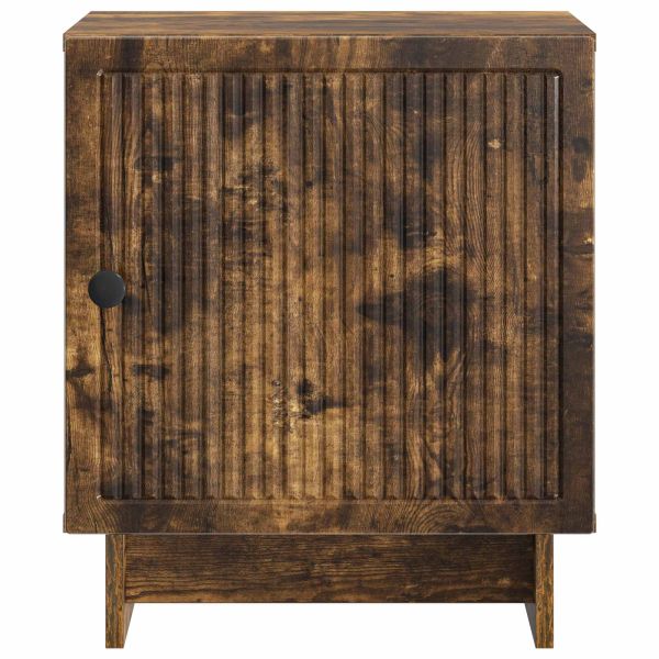 Нощен шкаф 2 pcs Опушен дъб 43 x 34,5 x 50 см