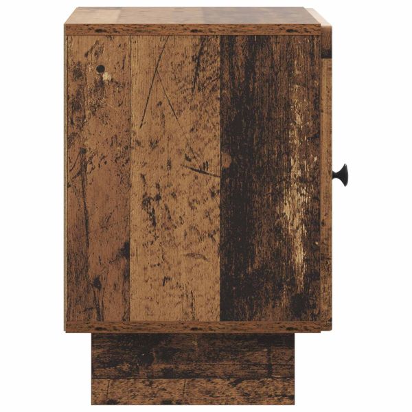 Нощен шкаф 2 pcs Старо дърво 43 x 34,5 x 50 см