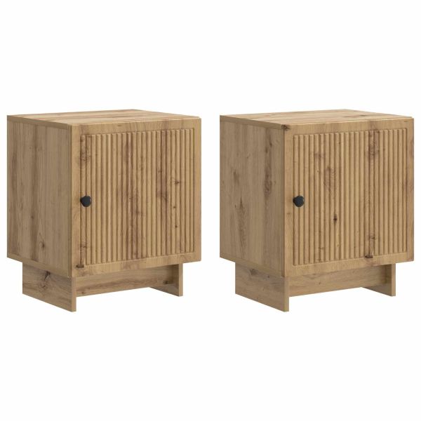 Нощен шкаф 2 pcs Дъб артизан 43 x 34,5 x 50 см
