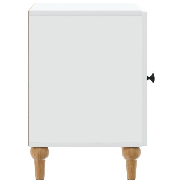 Нощен шкаф 2 pcs Бяло 43 x 34,5 x 50 см Инженерна дървесина