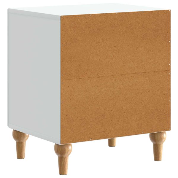 Нощен шкаф 2 pcs Бяло 43 x 34,5 x 50 см Инженерна дървесина
