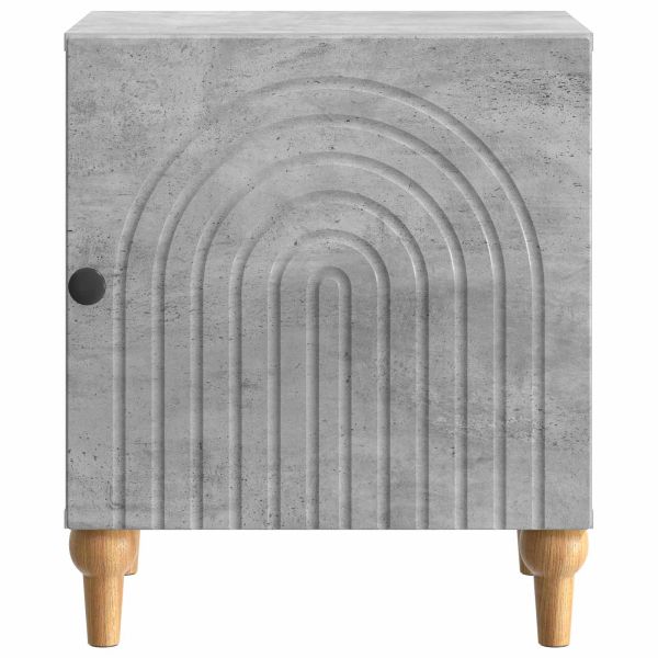 Нощен шкаф 2 pcs Бетонно сиво 43 x 34,5 x 50 см