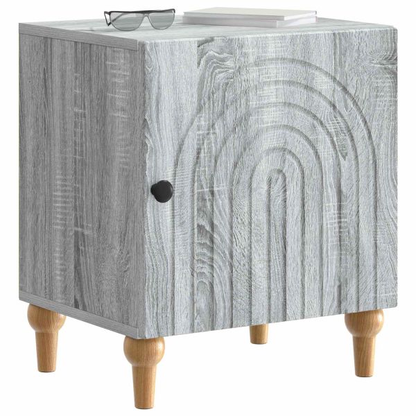 Нощен шкаф 2 pcs Сива сонома 43 x 34,5 x 50 см