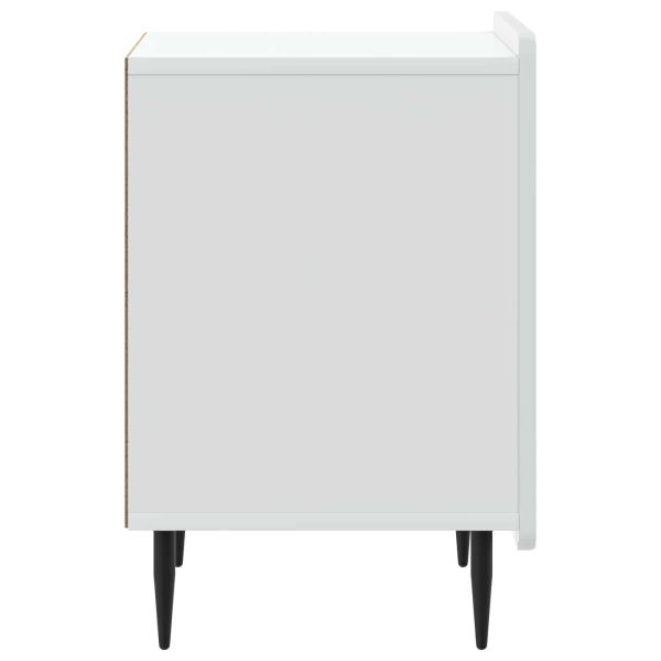 Нощен шкаф 2 pcs Бяло 43 x 34,5 x 52 см Инженерна дървесина