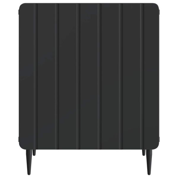 Нощен шкаф Черно 43 x 34,5 x 52 см Инженерна дървесина