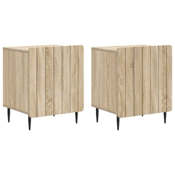Нощен шкаф 2 pcs Дъб сонома 43 x 34,5 x 52 см