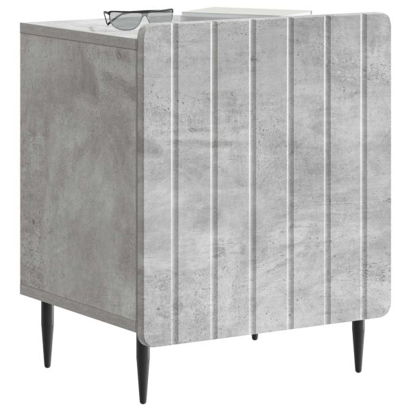 Нощен шкаф 2 pcs Бетонно сиво 43 x 34,5 x 52 см