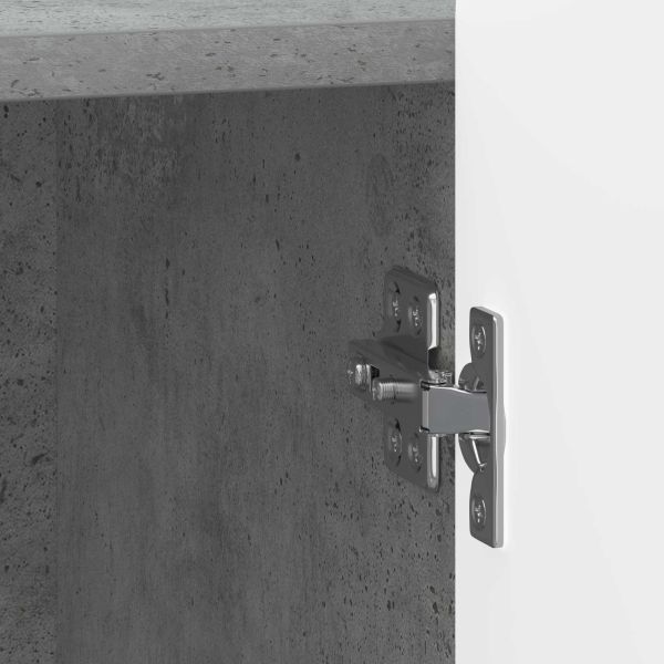 Нощен шкаф 2 pcs Бетонно сиво 43 x 34,5 x 52 см