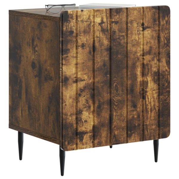 Нощен шкаф 2 pcs Опушен дъб 43 x 34,5 x 52 см