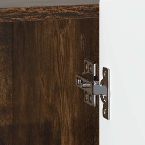 Нощен шкаф 2 pcs Опушен дъб 43 x 34,5 x 52 см