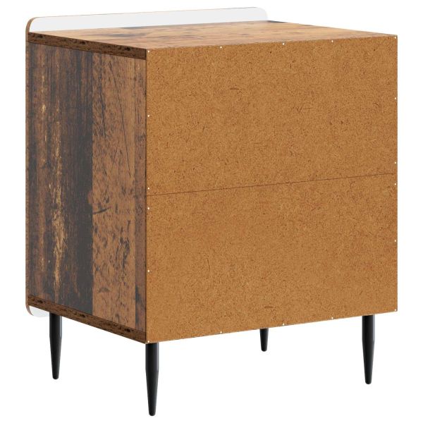 Нощен шкаф 2 pcs Старо дърво 43 x 34,5 x 52 см