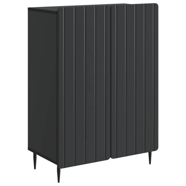 Служебен шкаф Черно 66 x 34,5 x 92 см Инженерна дървесина