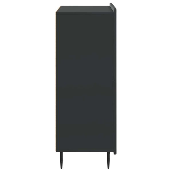 Служебен шкаф Черно 66 x 34,5 x 92 см Инженерна дървесина