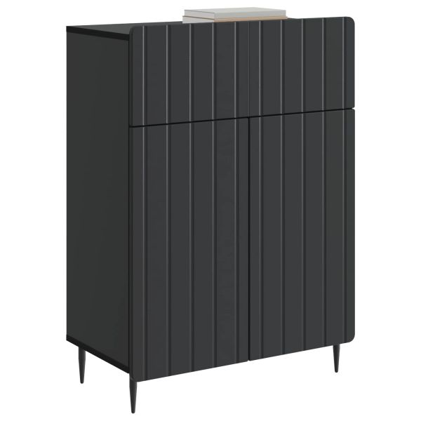 Служебен шкаф Черно 66 x 34,5 x 92 см Инженерна дървесина