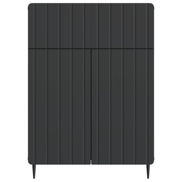 Служебен шкаф Черно 66 x 34,5 x 92 см Инженерна дървесина