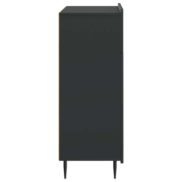 Служебен шкаф Черно 66 x 34,5 x 92 см Инженерна дървесина