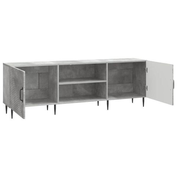 ТВ шкаф Бетонно сиво 150 x 31 x 50 см Инженерна дървесина