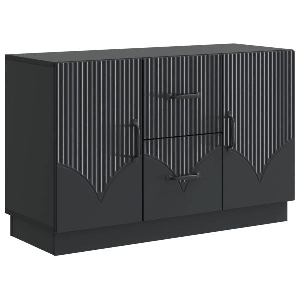 Служебен шкаф Черно 89 x 34,5 x 57 см Инженерна дървесина
