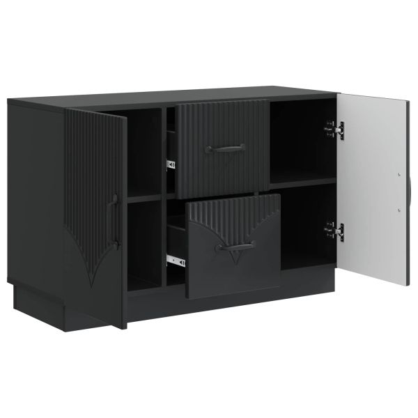 Служебен шкаф Черно 89 x 34,5 x 57 см Инженерна дървесина