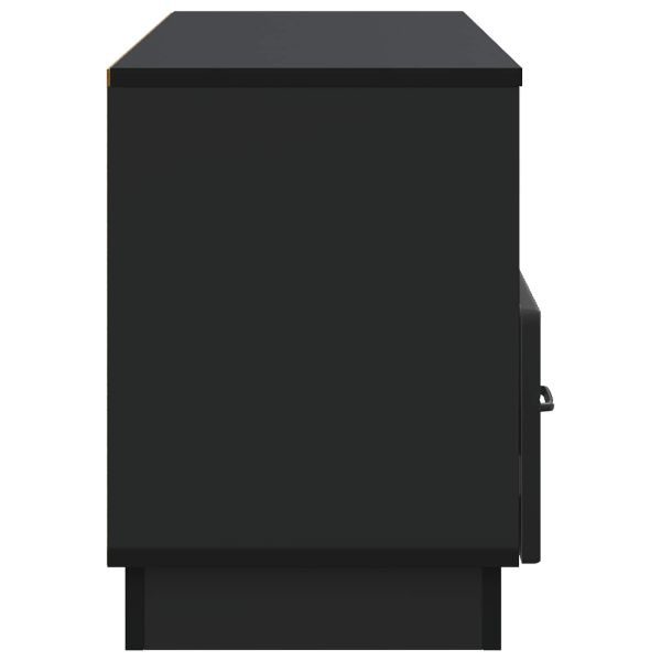 ТВ шкаф с чекмедже Черно 102 x 34,5 x 47 см Инженерна дървесина