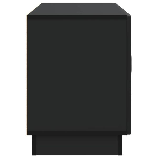 ТВ шкаф Черно 99 x 34,5 x 47 см Инженерна дървесина