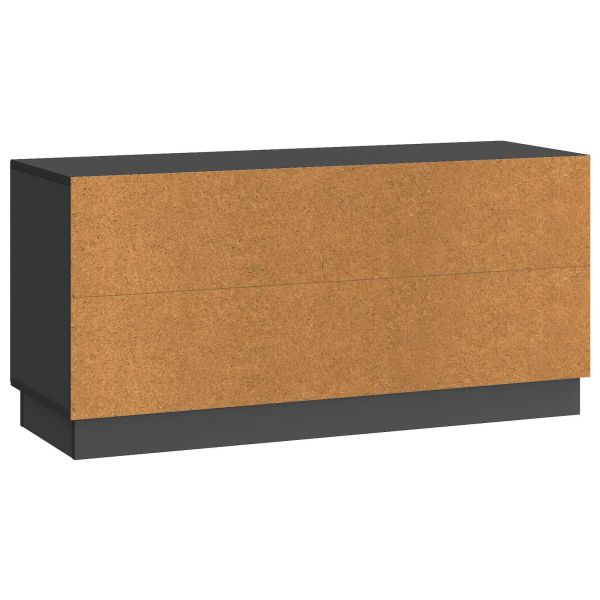 ТВ шкаф Черно 99 x 34,5 x 47 см Инженерна дървесина