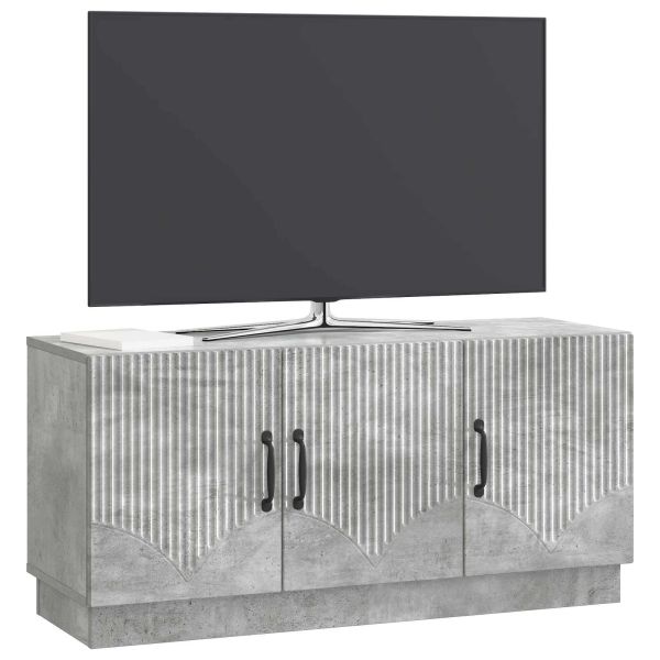ТВ шкаф Бетонно сиво 99 x 34,5 x 47 см Инженерна дървесина
