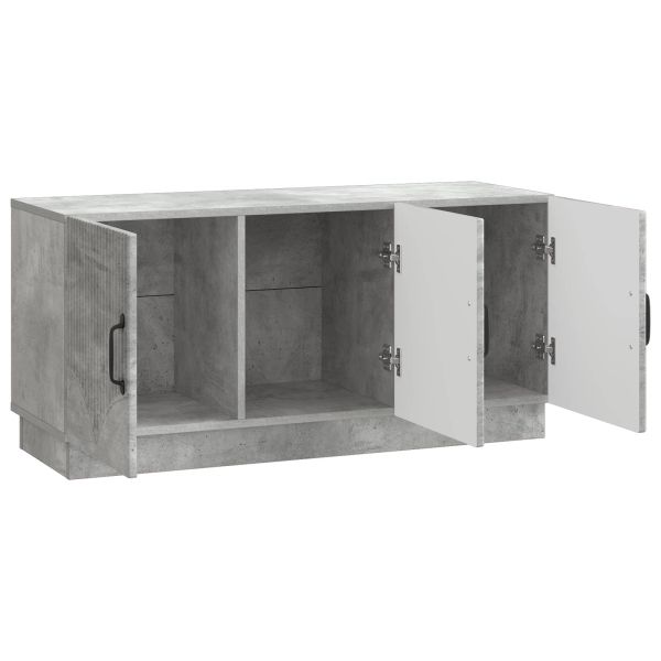 ТВ шкаф Бетонно сиво 99 x 34,5 x 47 см Инженерна дървесина