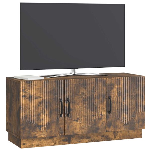 ТВ шкаф Опушен дъб 99 x 34,5 x 47 см Инженерна дървесина