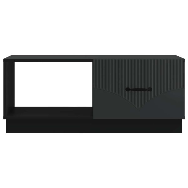 Масичка за кафе Черно 90 x 50 x 37 см Инженерна дървесина