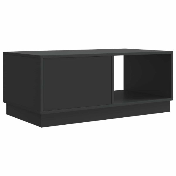 Масичка за кафе Черно 90 x 50 x 37 см Инженерна дървесина