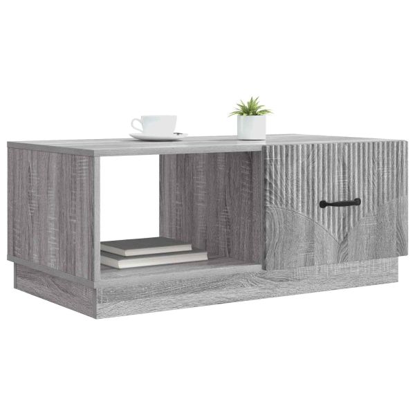 Масичка за кафе Сива сонома 90 x 50 x 37 см Инженерна дървесина