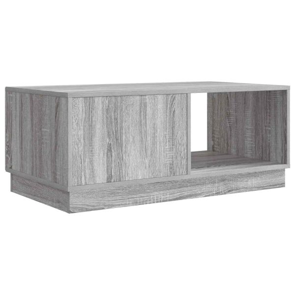 Масичка за кафе Сива сонома 90 x 50 x 37 см Инженерна дървесина