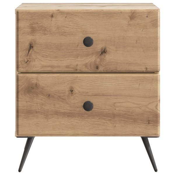 Нощен шкаф с чекмедже 2 pcs Дъб артизан 43 x 34,5 x 47,5 см