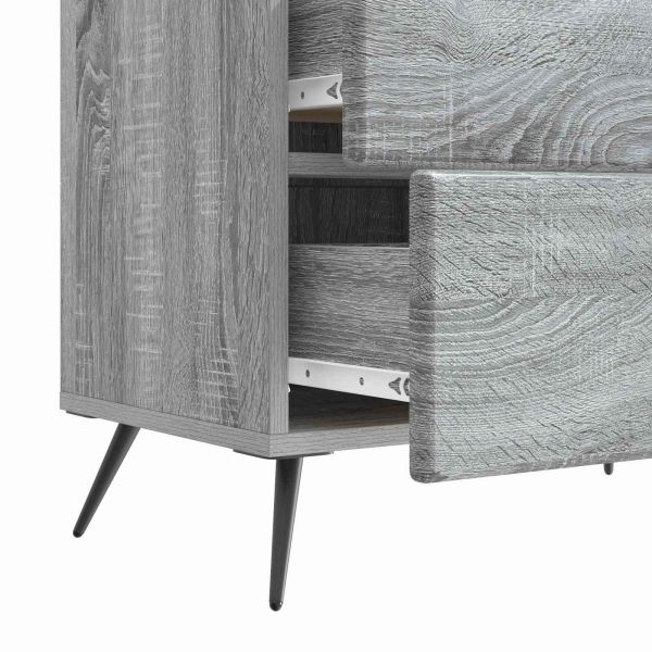 Нощен шкаф Сива сонома 62 x 34,5 x 47,5 см Инженерна дървесина